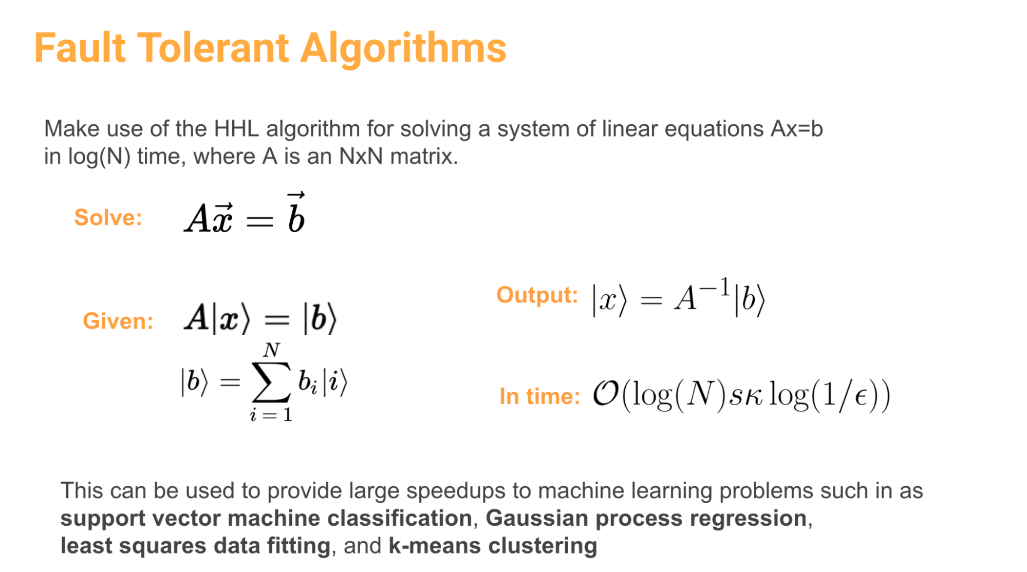 Fault-tolerant algorithms 