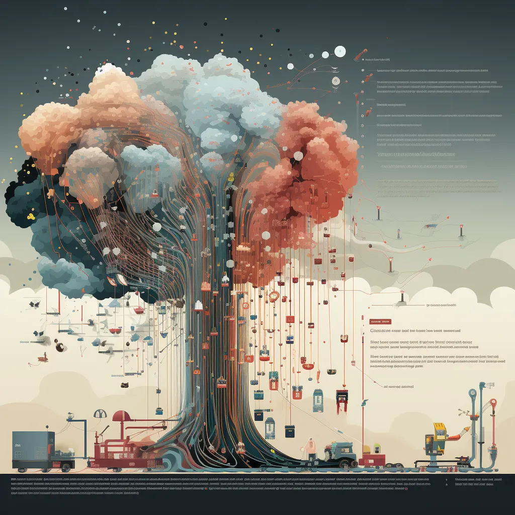 Machine learning speeding up algorithmic analysis of climate change, as envisioned by Midjourney AI