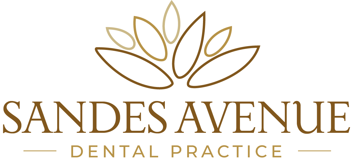 Sandes Avenue Dental Practice logo with lotus-inspired flower design