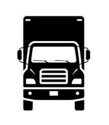 Camion 20 M3 avec et sans hayon, image en noir et blanc