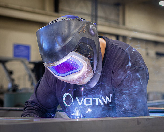 A worker in a factory