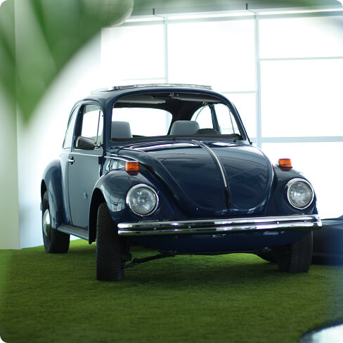 Blue VW Beetle