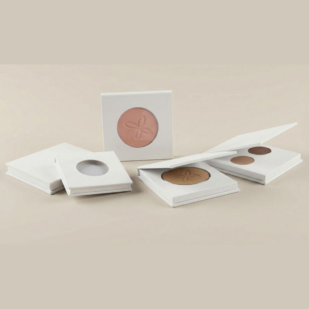 Eckige Karton-Puderdosen