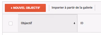 créer objectif google analytics association