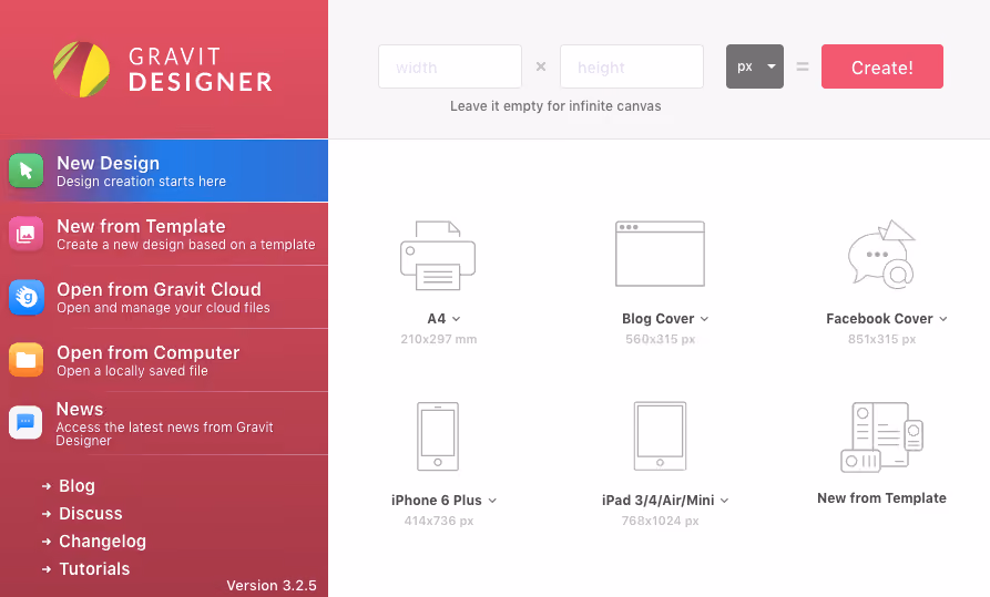 capture du site gravit designer corel vector