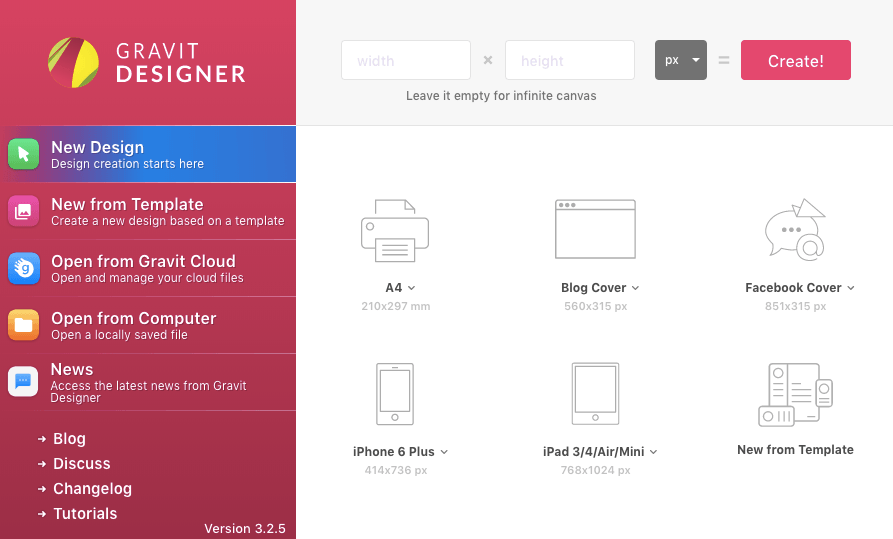 capture du site gravit designer corel vector 