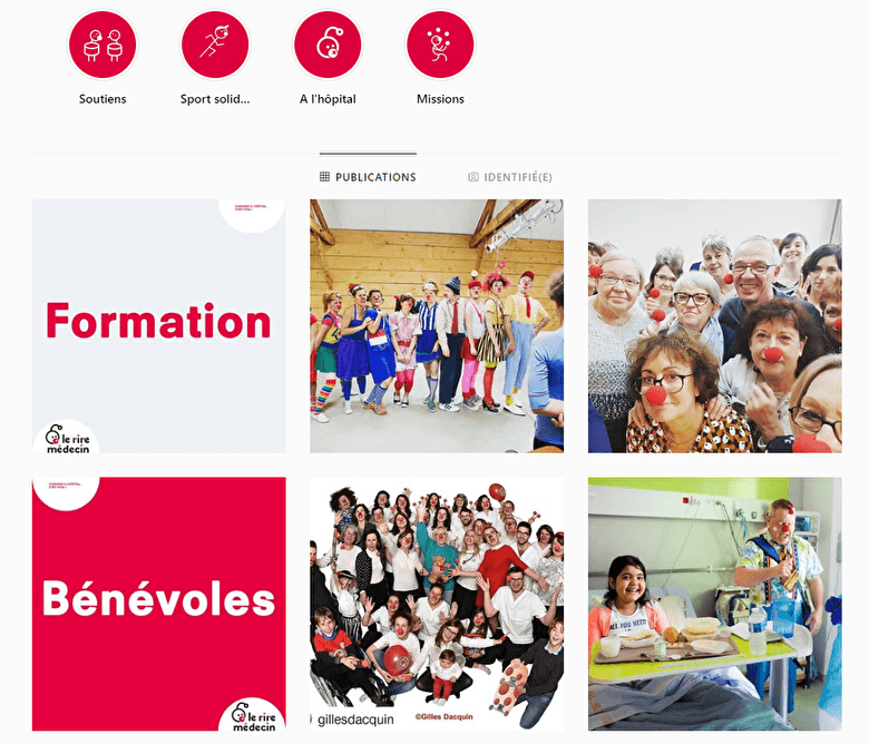 association reseaux sociaux le rire medecin