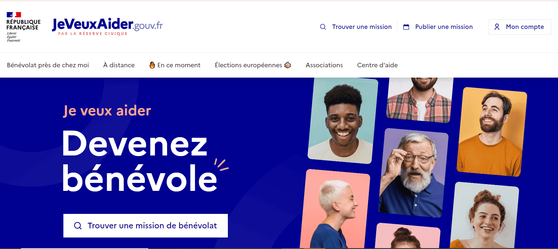 Plateforme de bénévolat jeveuxaider