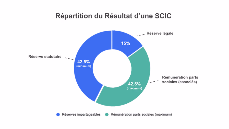Schéma répartition résultat d’une SCIC