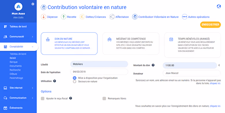 journal-comptable-association-contribution-volontaire