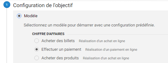 configurer objectif google analytics association