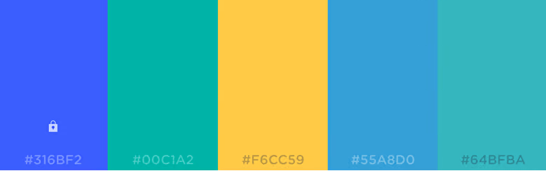 exemple de palette de couleurs