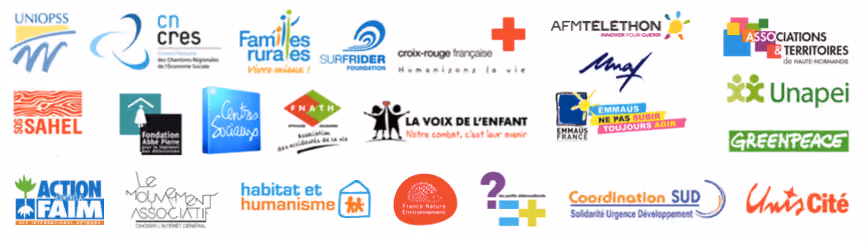 Les associations bénéficiaires de Solidatech