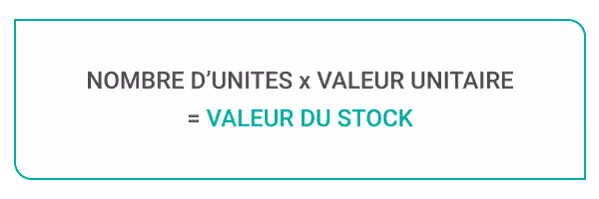 calcul valeur du stock cloture comptable