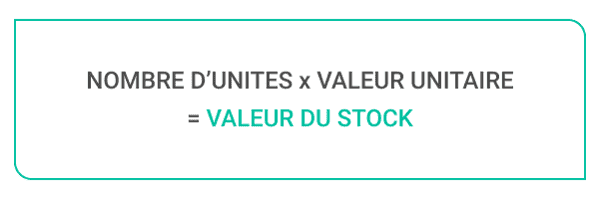 calcul valeur du stock cloture comptable