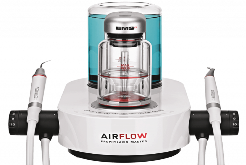 the AIRFLOW machine used at The Periodontist Dental centre for SRP and other tooth cleaning.