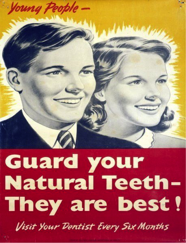 Old Dental marketing poster