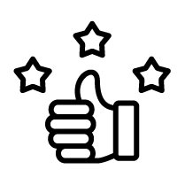 unmatched satisfaction icon