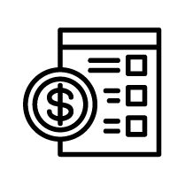 transparent pricing icon