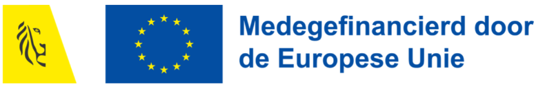 Logo van het Innovatiefonds Vlaanderen naast de vlag van de Europese Unie met de tekst 'Medegefinancierd door de Europese Unie'.