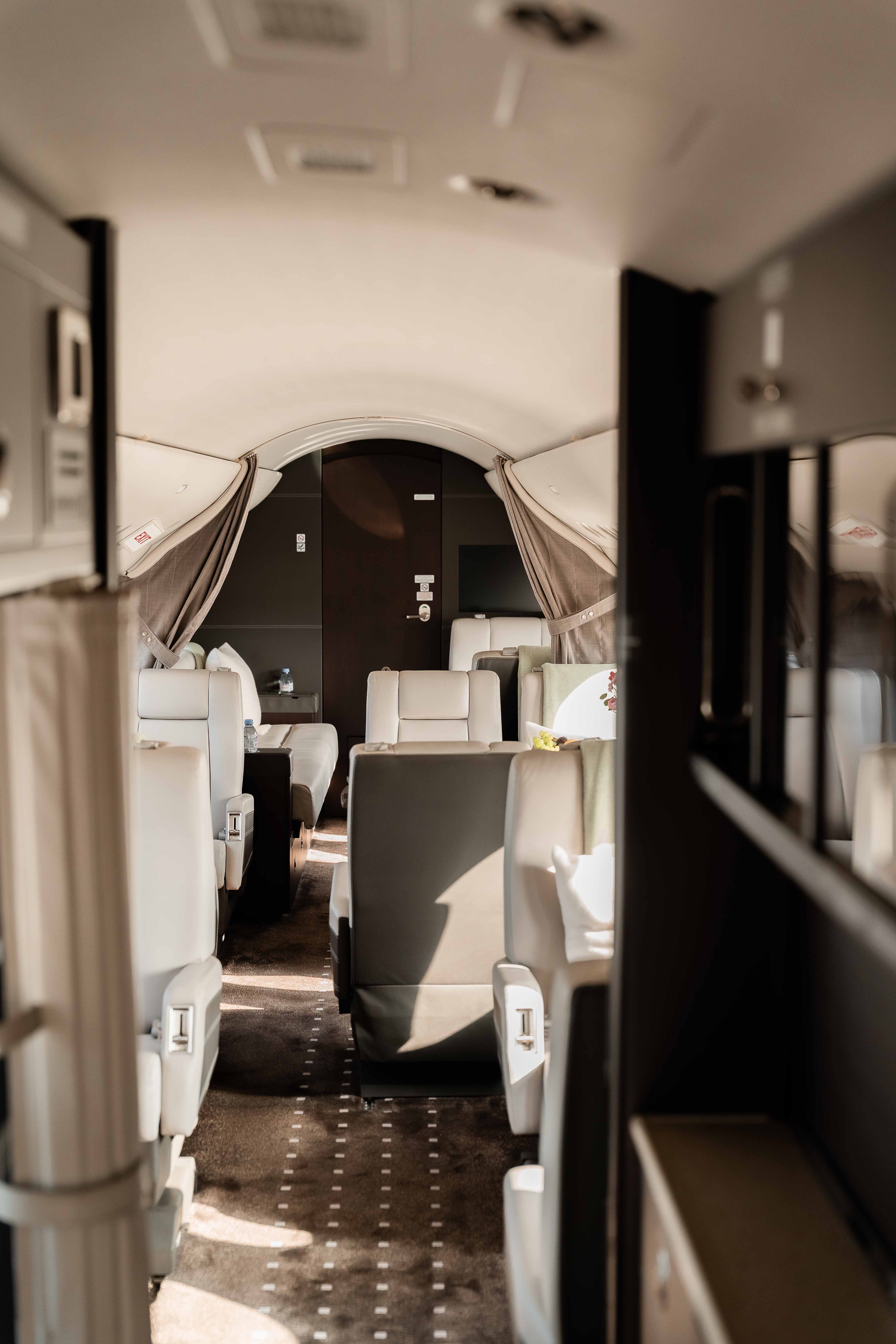 Table setting with delicious on plane food