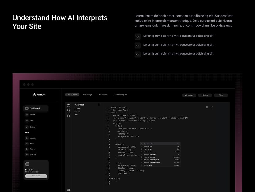 Mention - Webflow HTML website template