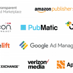 Four Rows of Header Bidding Demand Partner Company Logos