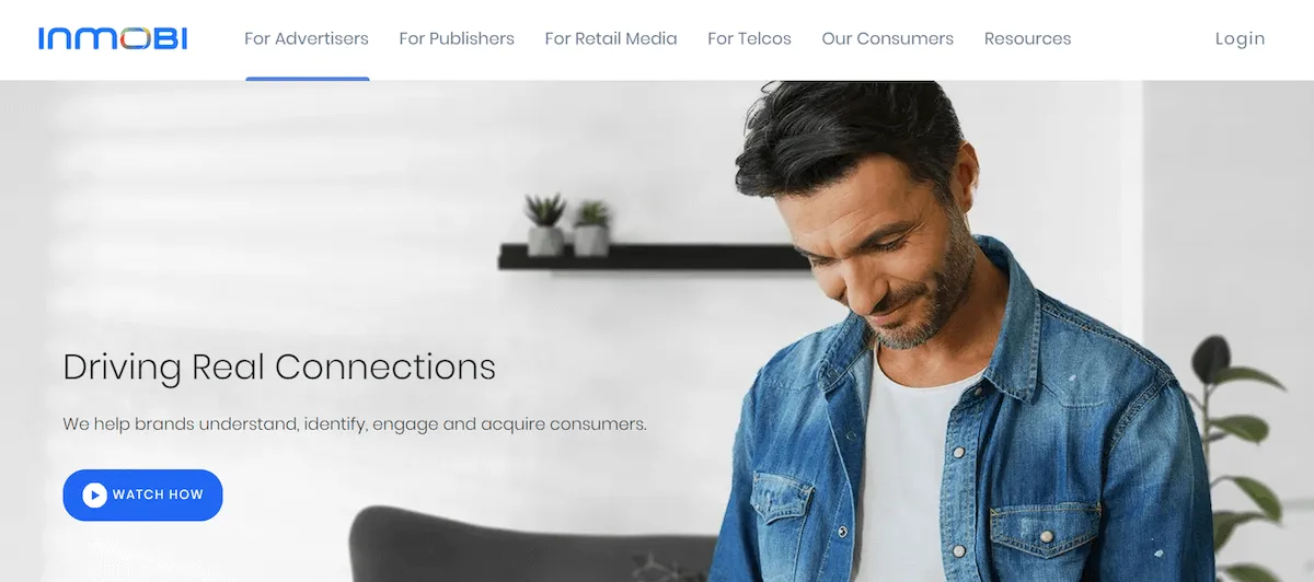InMobi homepage: Driving Real Connections