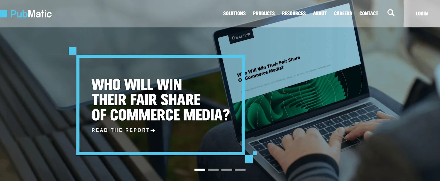 PubMatic homepage: Who will win their fair share of commerce media?