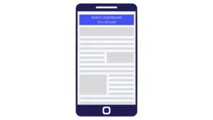 320 x 50 pixels (Mobile Leaderboard)