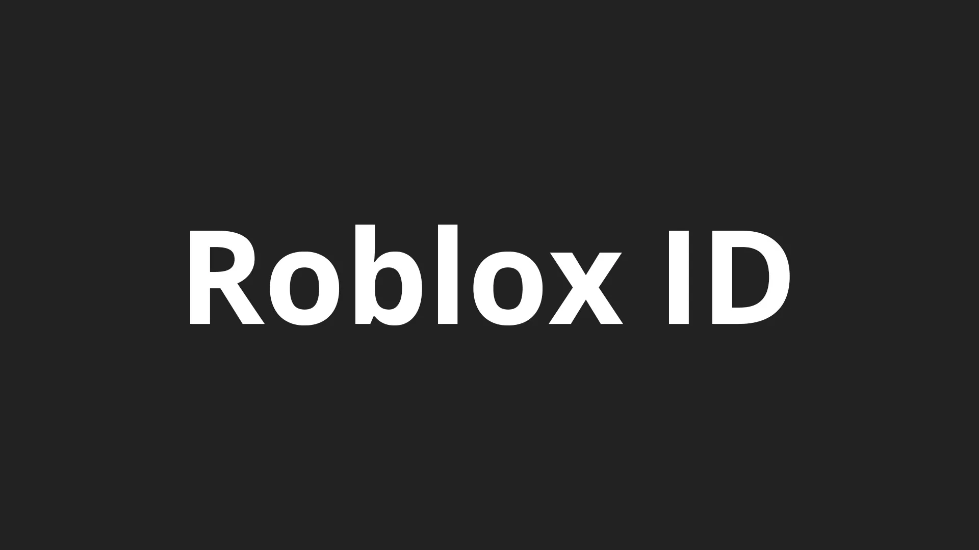 RobloxID