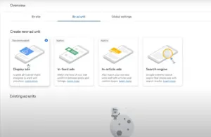 adsense ad unit setup