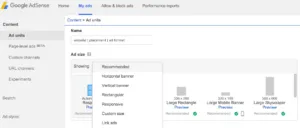 adsense ad units