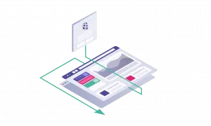 Illustration of browser window with 3rd Party Cookie Alternatives