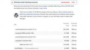 Elimminate render-blocking resources for First Contentful Paint (FCP) Score