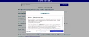 browser open on a website with Snigel CMP Consent Management Platform (to serve ads without user consent)