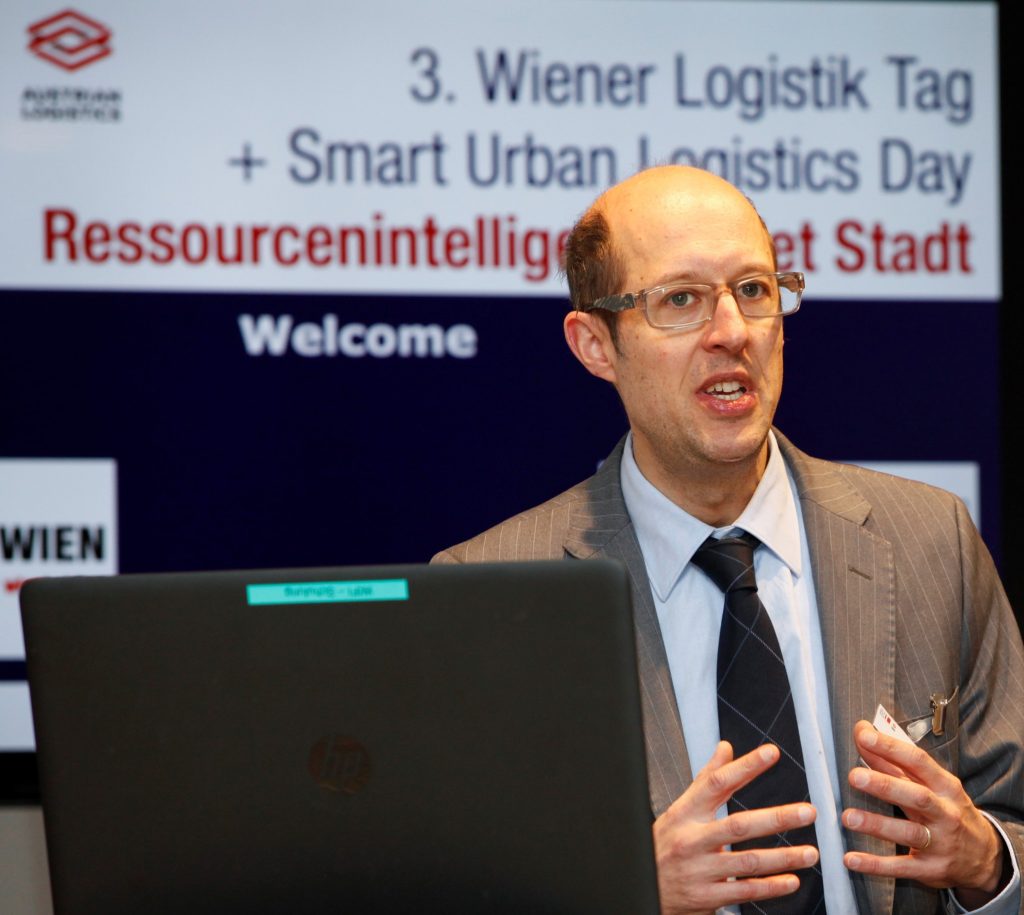 Dr Eustacchio at the 3rd Vienna Logistics Day