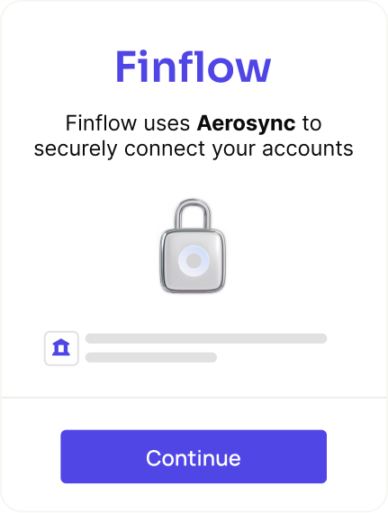 Finflow app — light theme