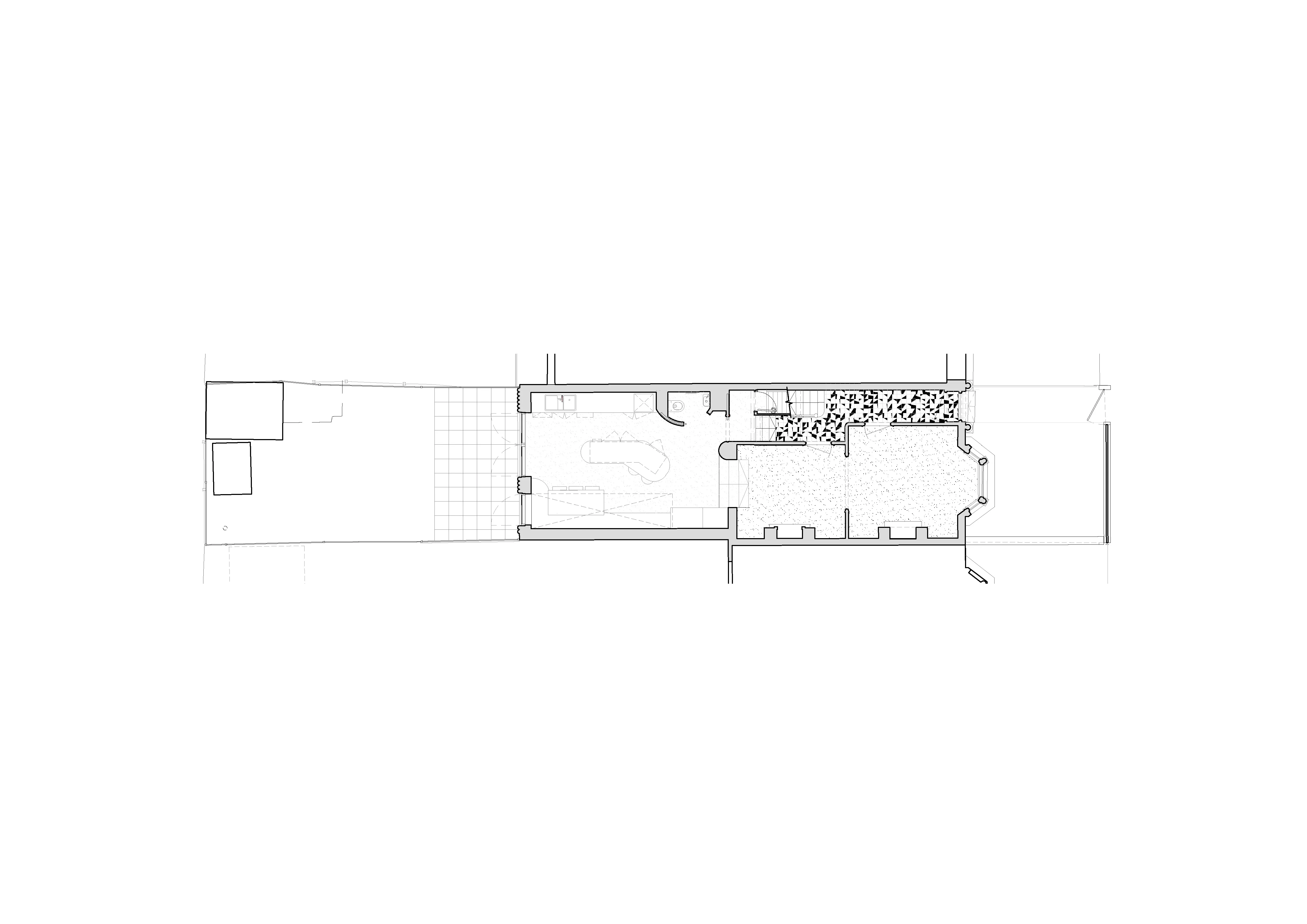 Ground floor plan of Beacon House. By Office S&M, RIBA Chartered Architectural Practice in London.