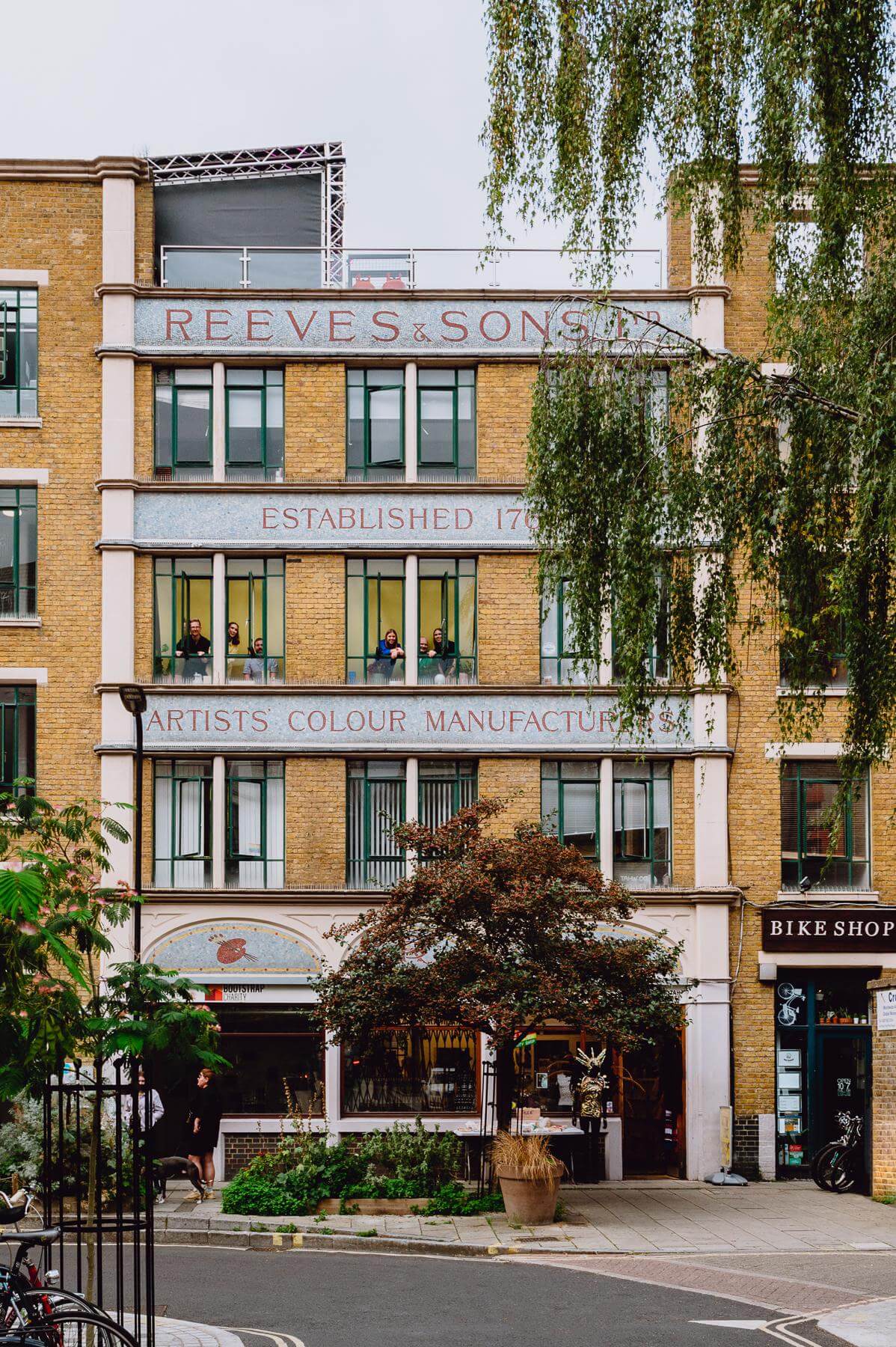 External photo of the building in which the office is located. By Office S&M, RIBA Chartered Architectural Practice in London.