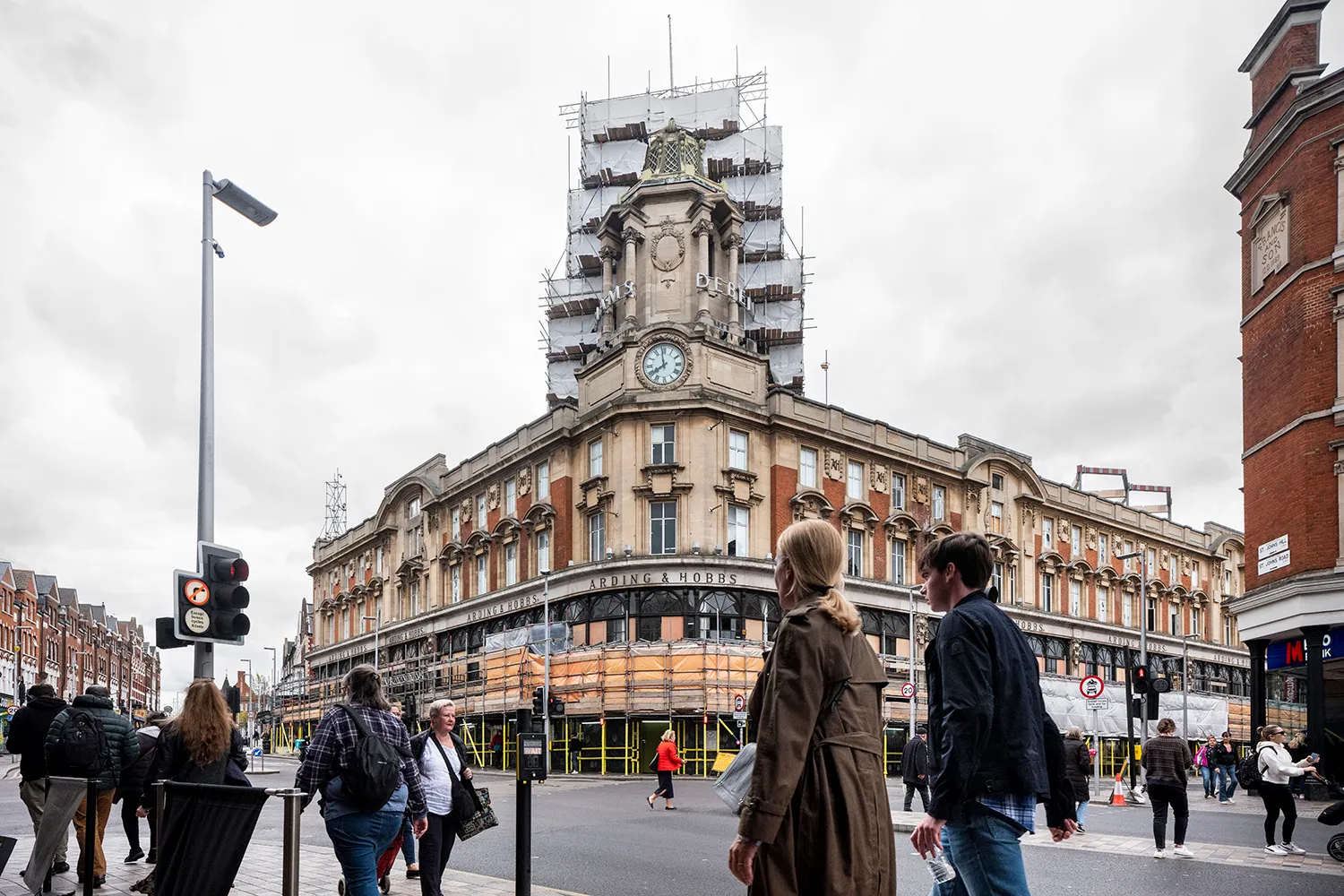Photo of Arding & Hobbs building in Clapham Junction. By Office S&M, RIBA Chartered Architectural Practice in London.