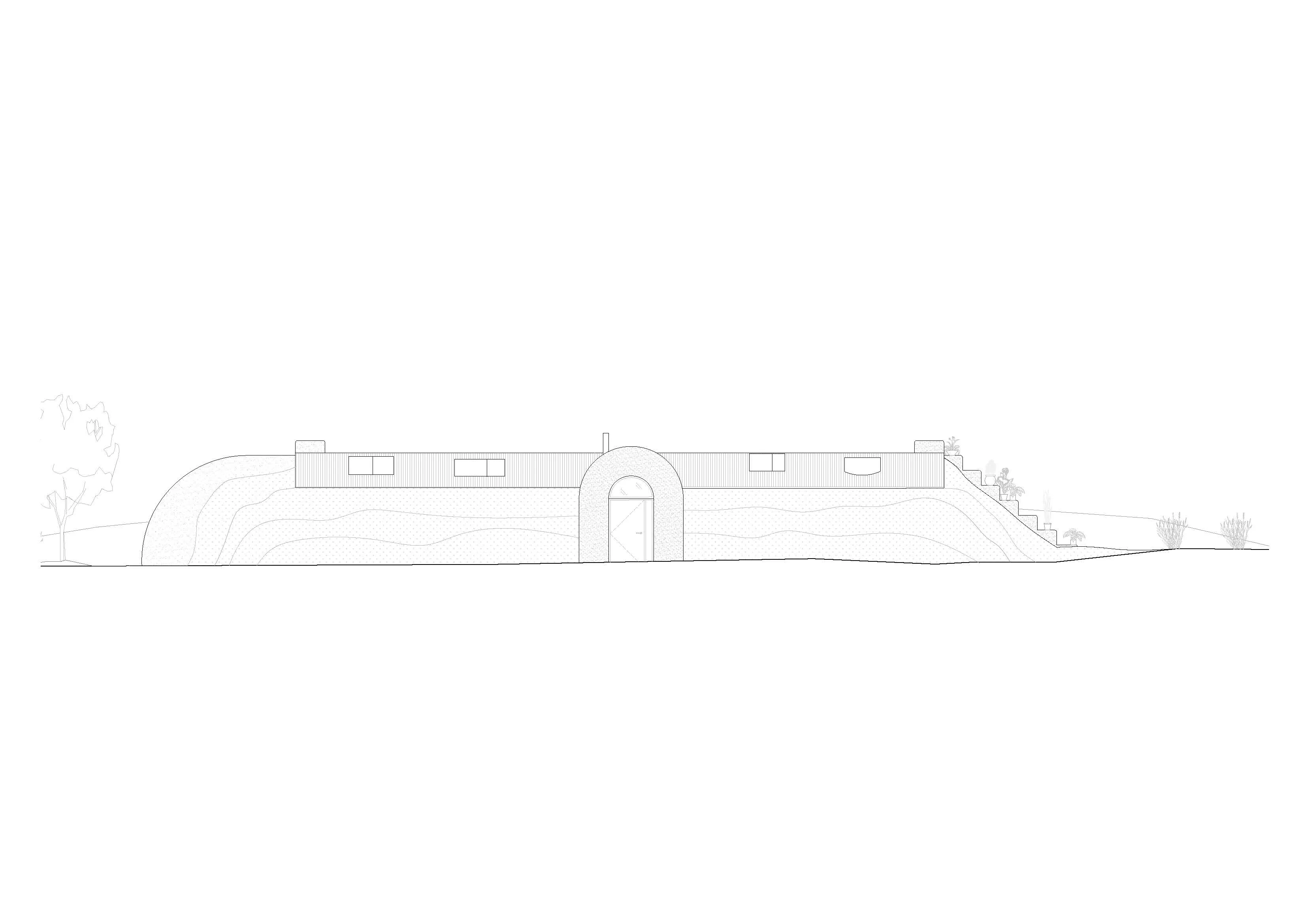 Proposed Front Elevation. By Office S&M, RIBA Chartered Architectural Practice in London.