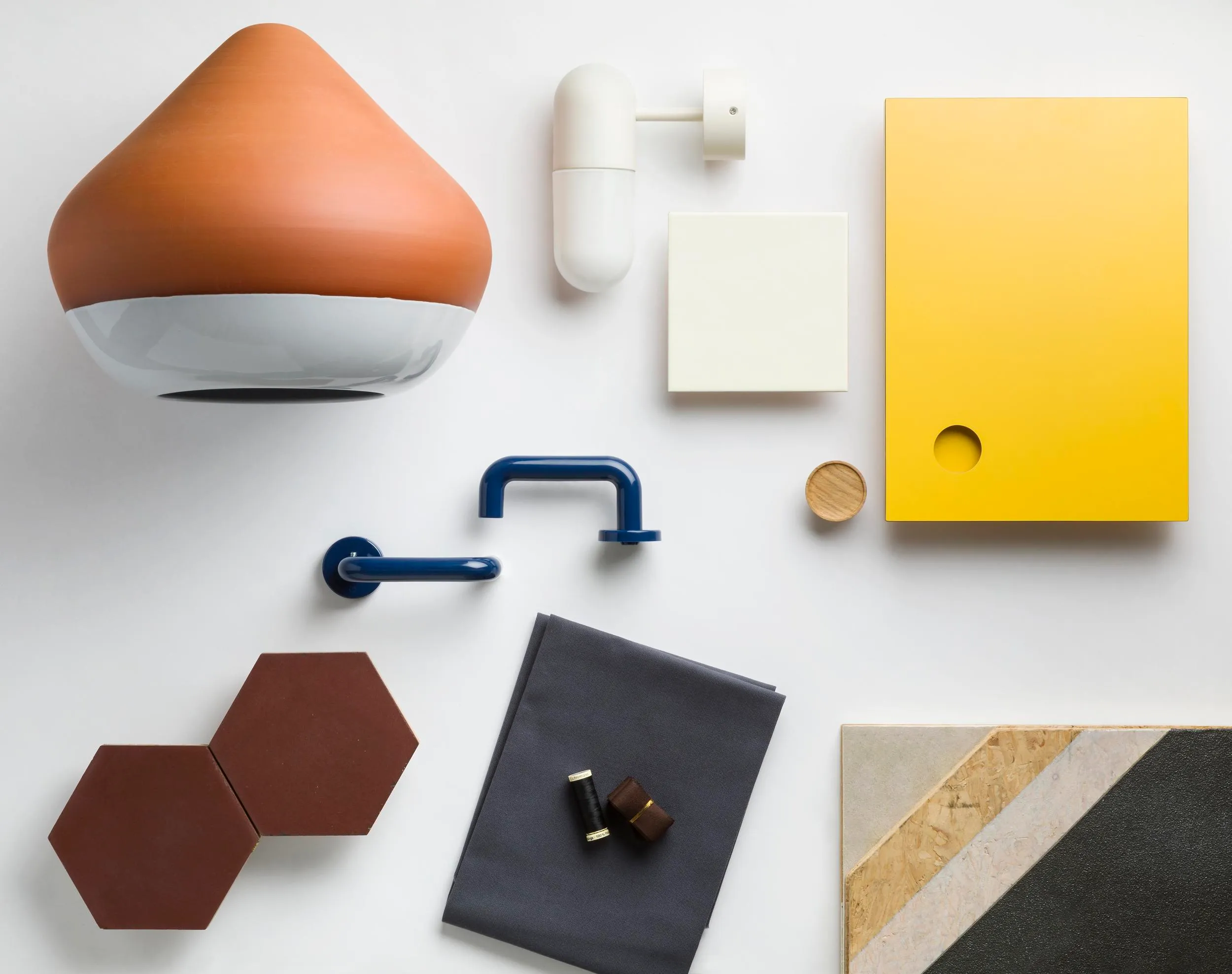 Materials Palette for the project. By Office S&M, RIBA Chartered Architectural Practice in London.