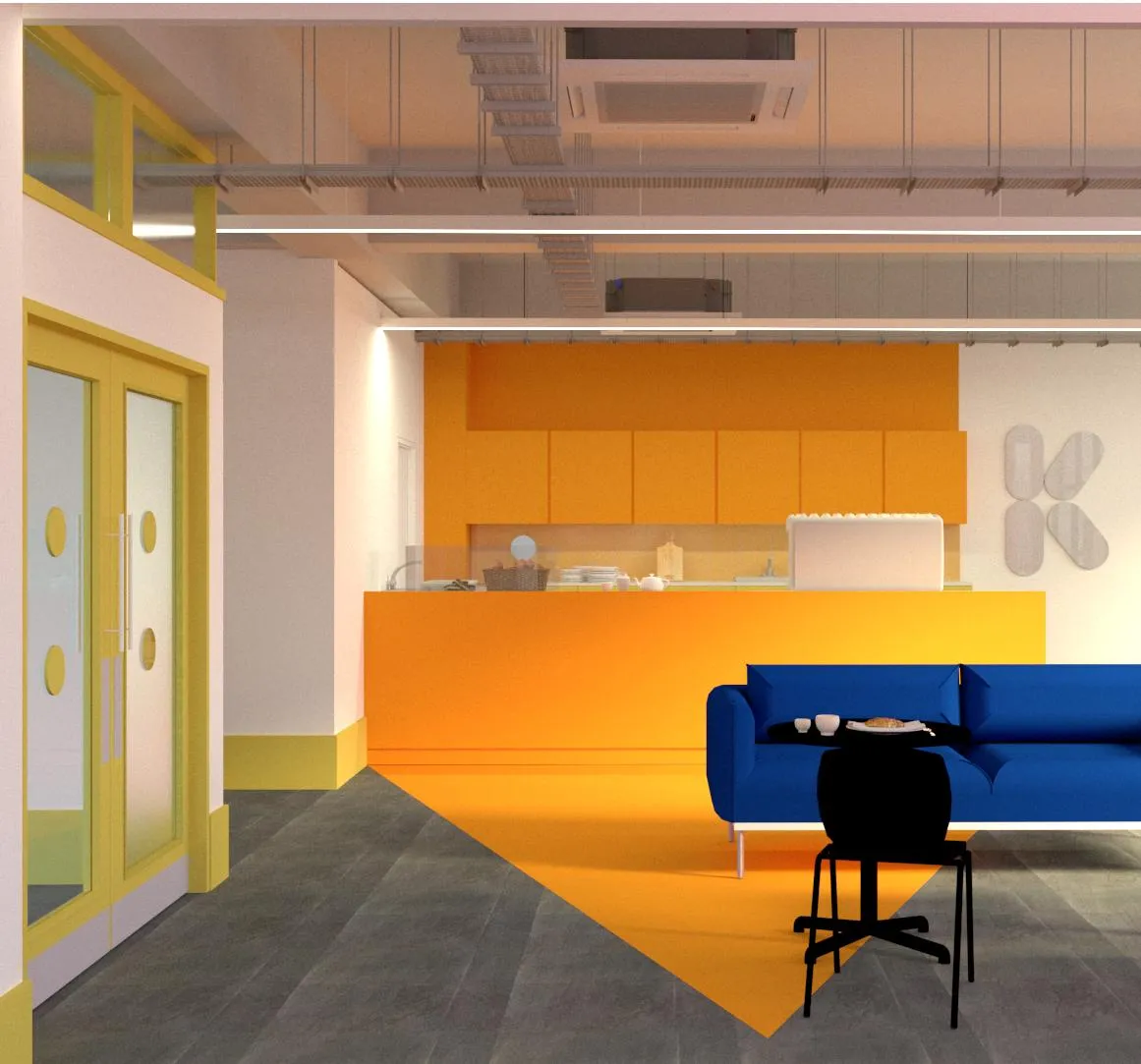 Collage view of the proposed internal space. By Office S&M, RIBA Chartered Architectural Practice in London.