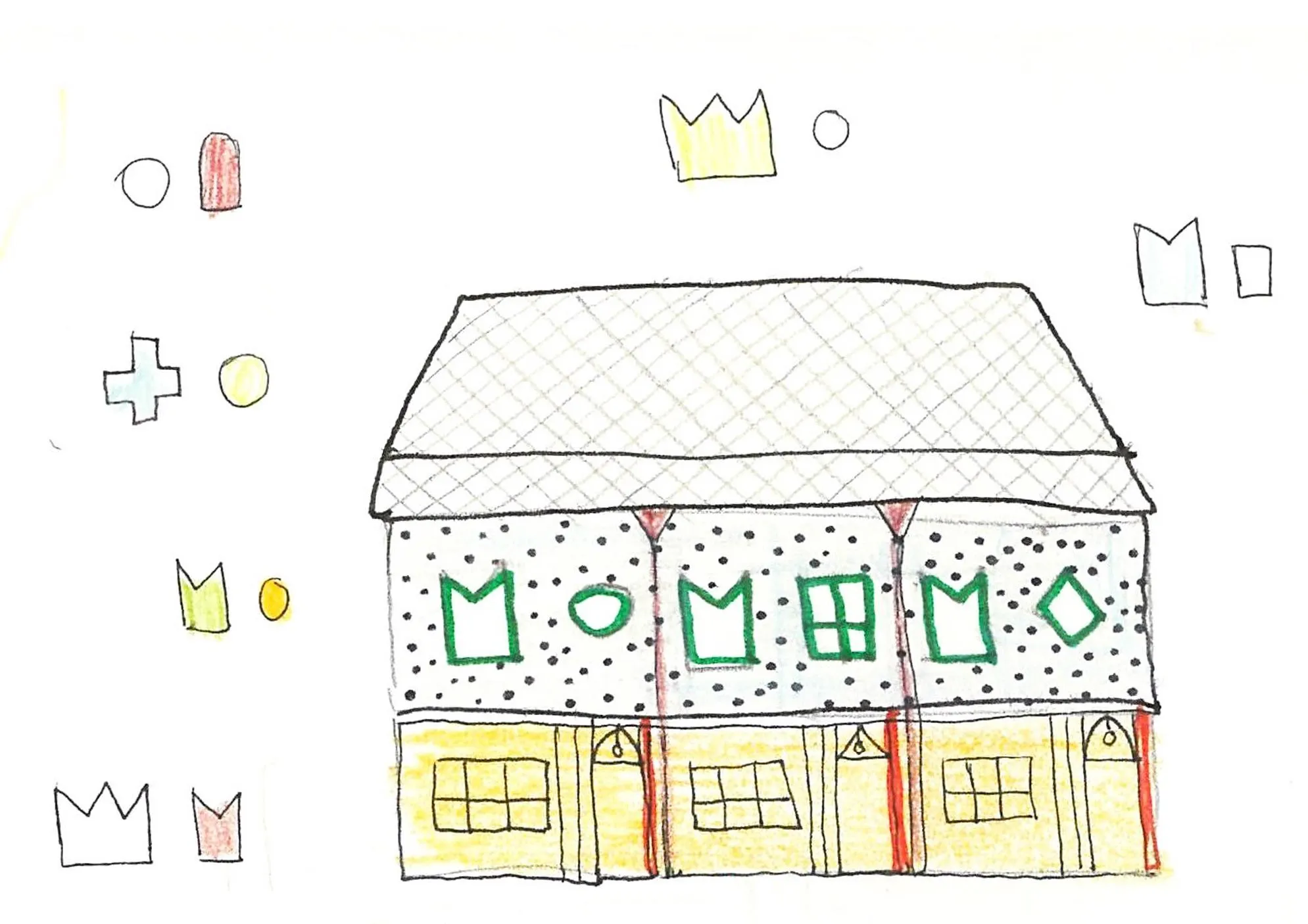 Sketch of the front elevation of the proposal. By Office S&M, RIBA Chartered Architectural Practice in London.