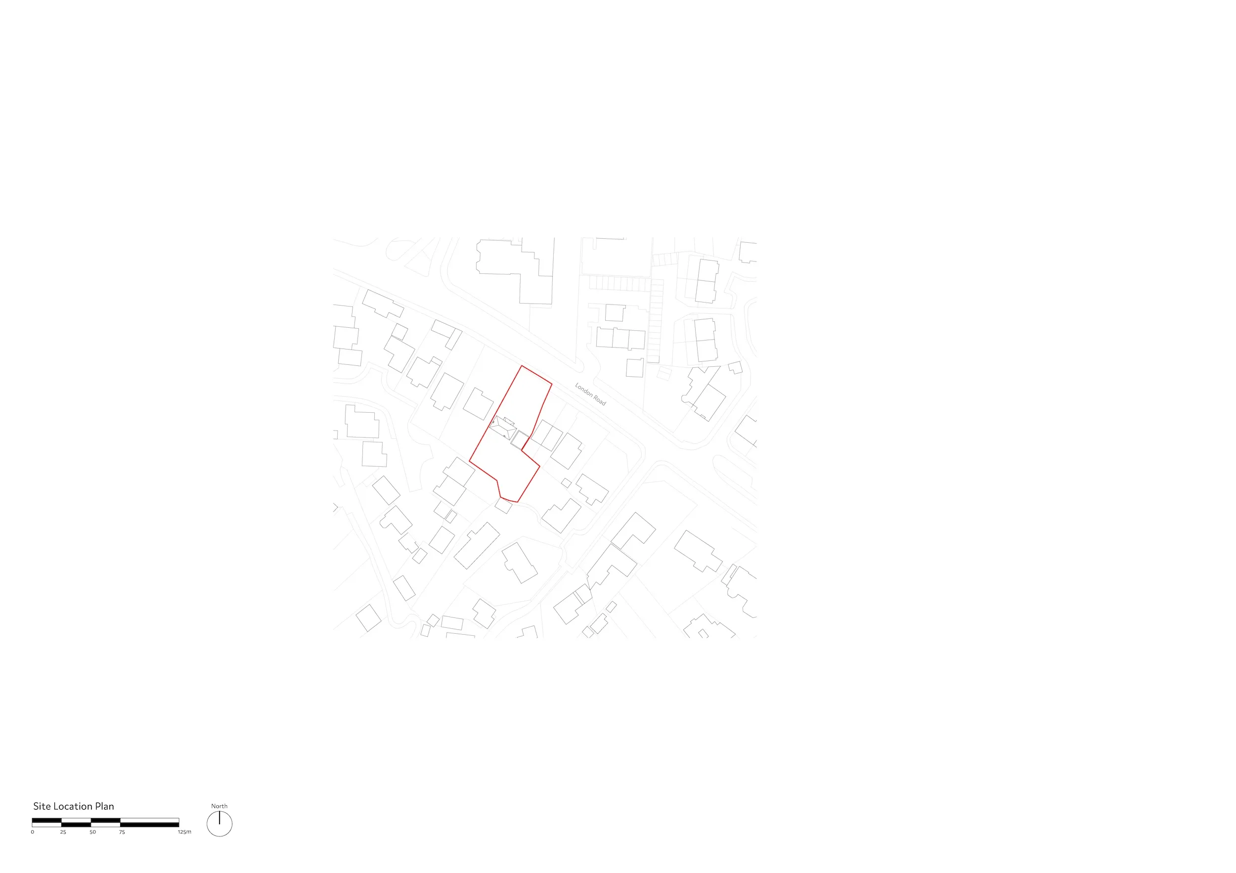 Site Plan of the Proposal. By Office S&M, RIBA Chartered Architectural Practice in London.