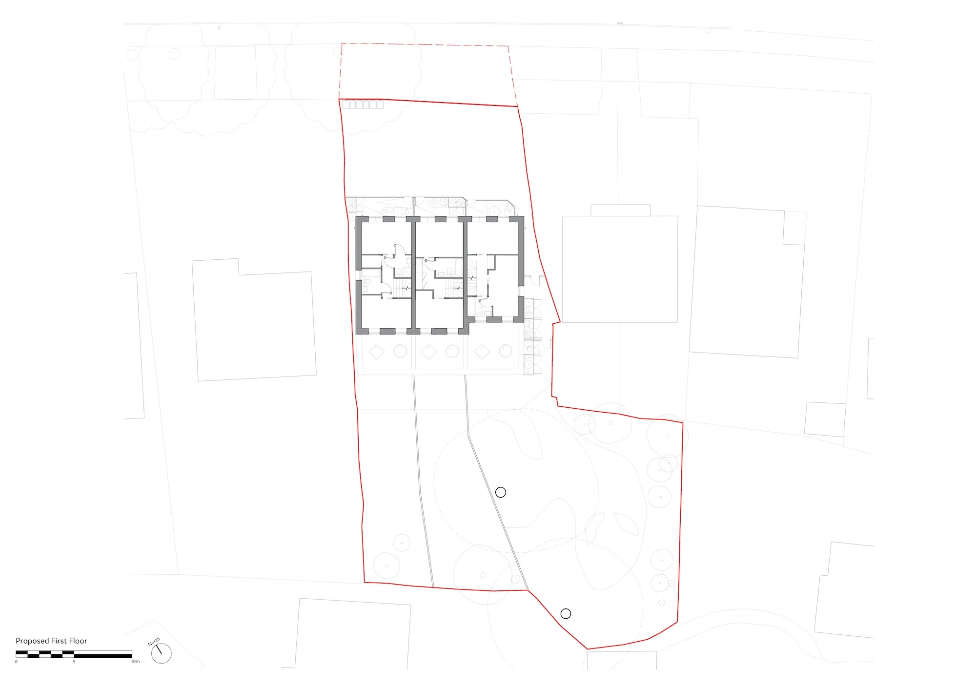 Proposed First Floor. By Office S&M, RIBA Chartered Architectural Practice in London.
