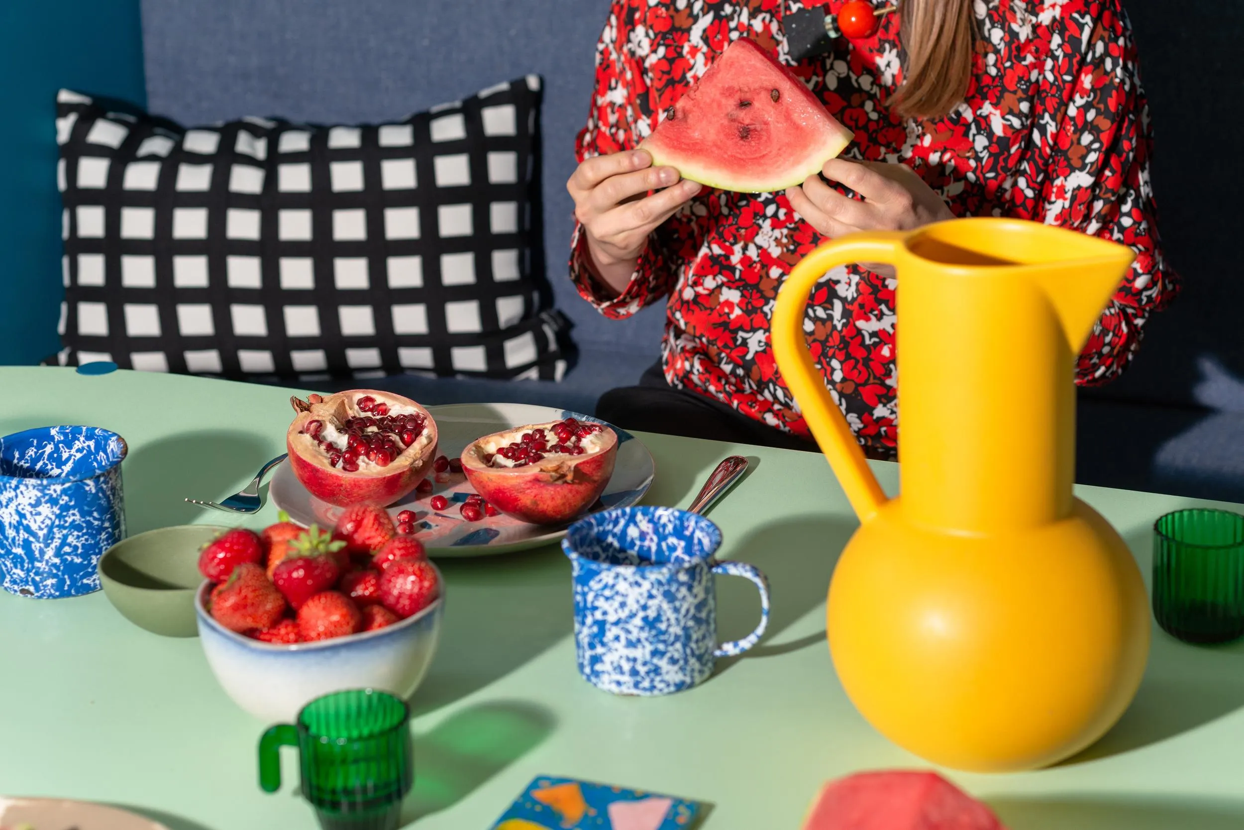 Photo showing a table spread. By Office S&M, RIBA Chartered Architectural Practice in London.