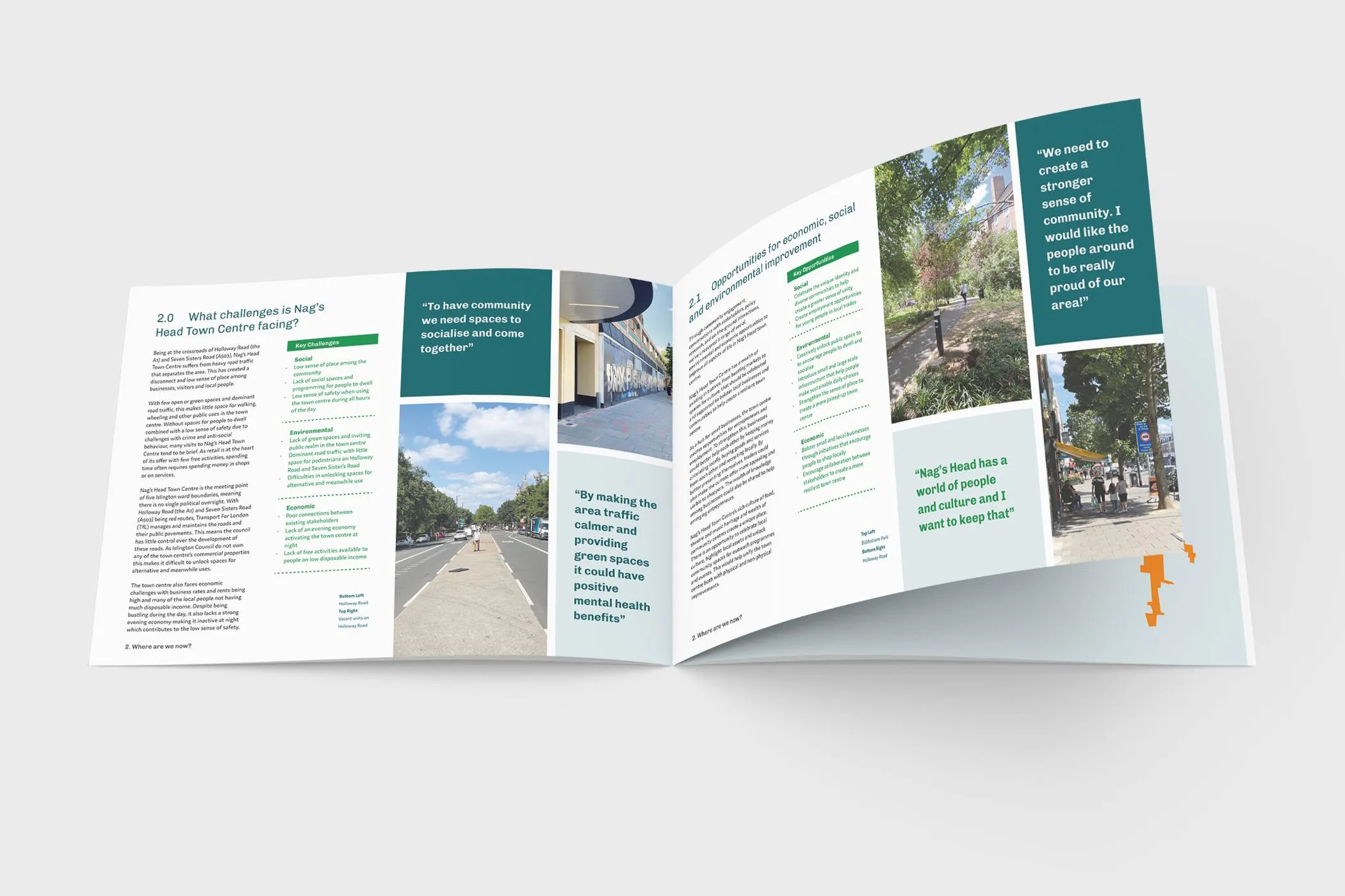 Mockup of an open document. By Office S&M, RIBA Chartered Architectural Practice in London.