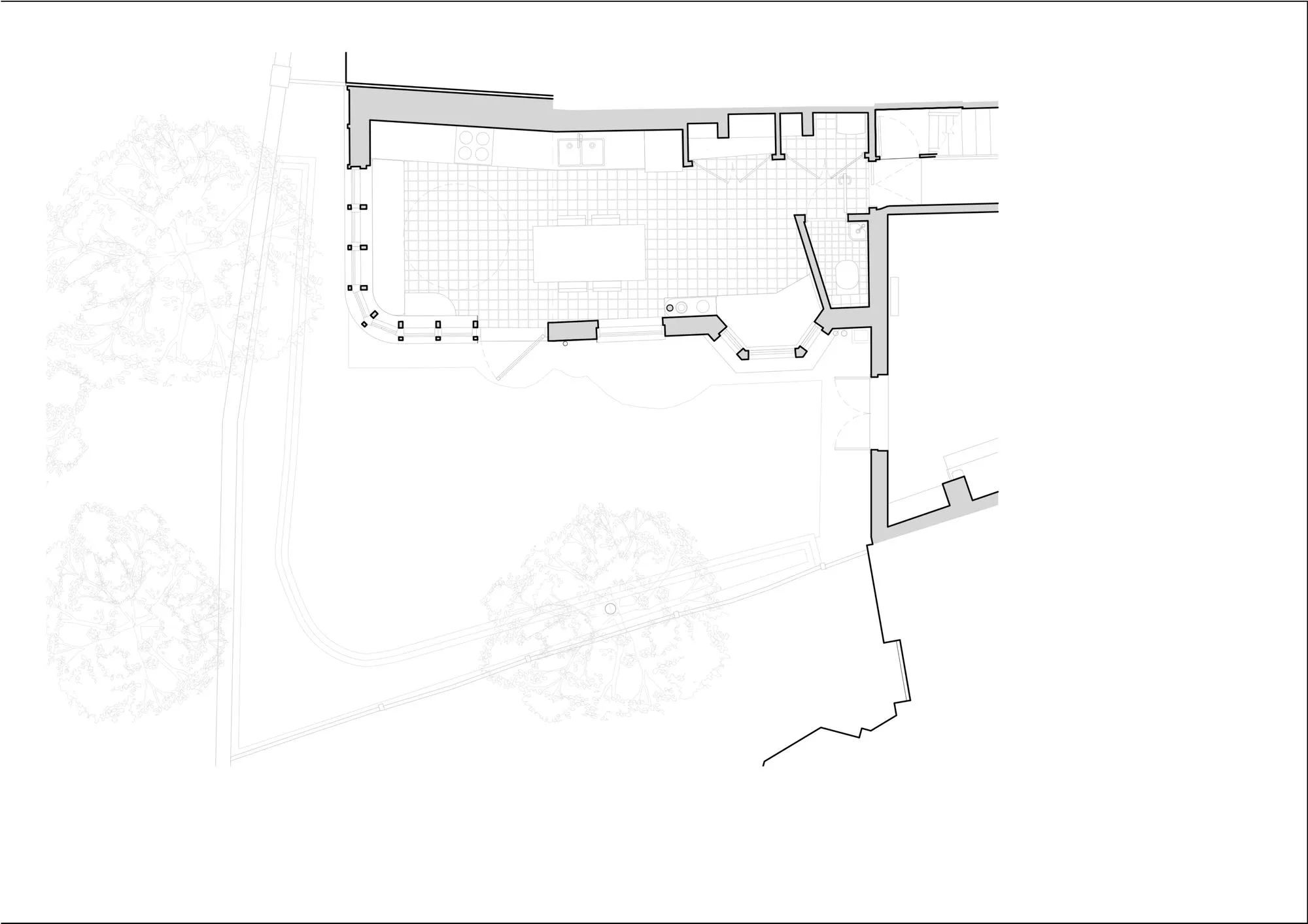 Proposed Ground Floor Plan. By Office S&M, RIBA Chartered Architectural Practice in London.